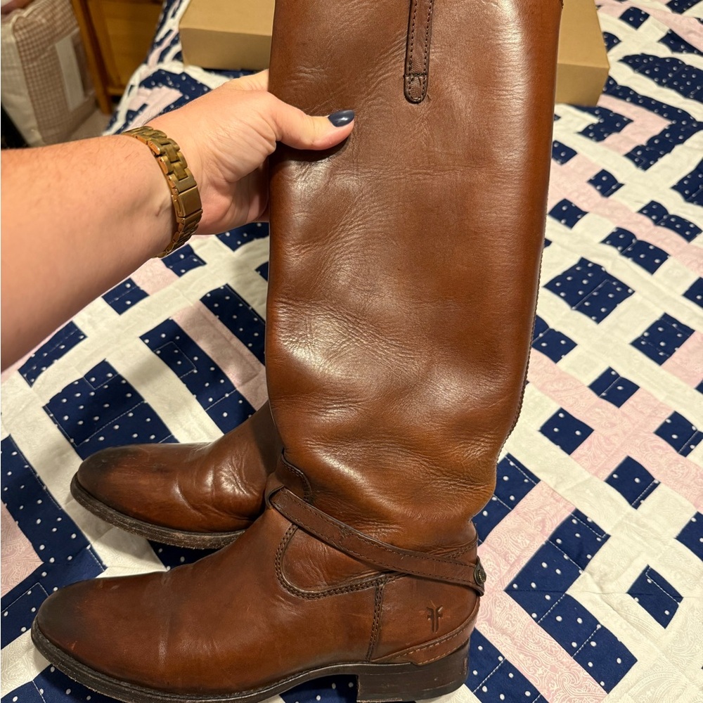 Frye Brown Leather Women's Boots